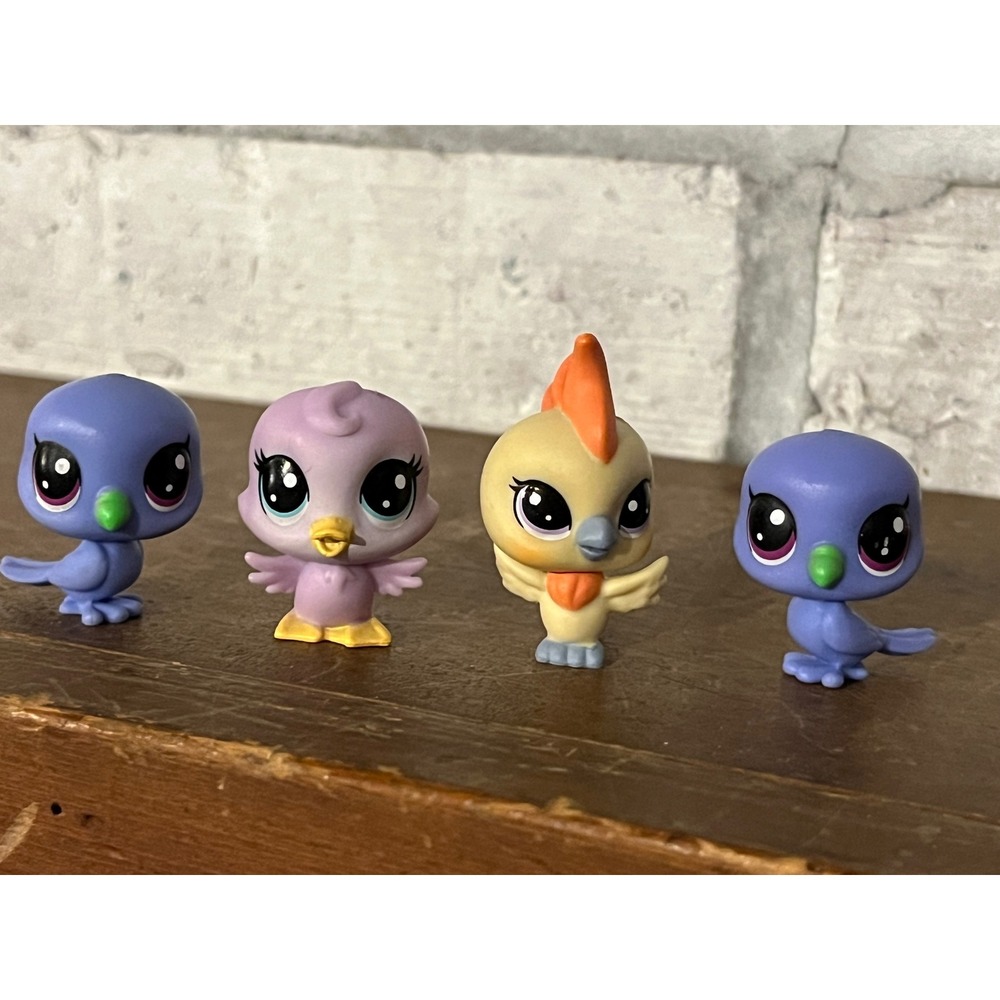 Littlest Pet Shop LPS Set of‎ 4 Mini Birds